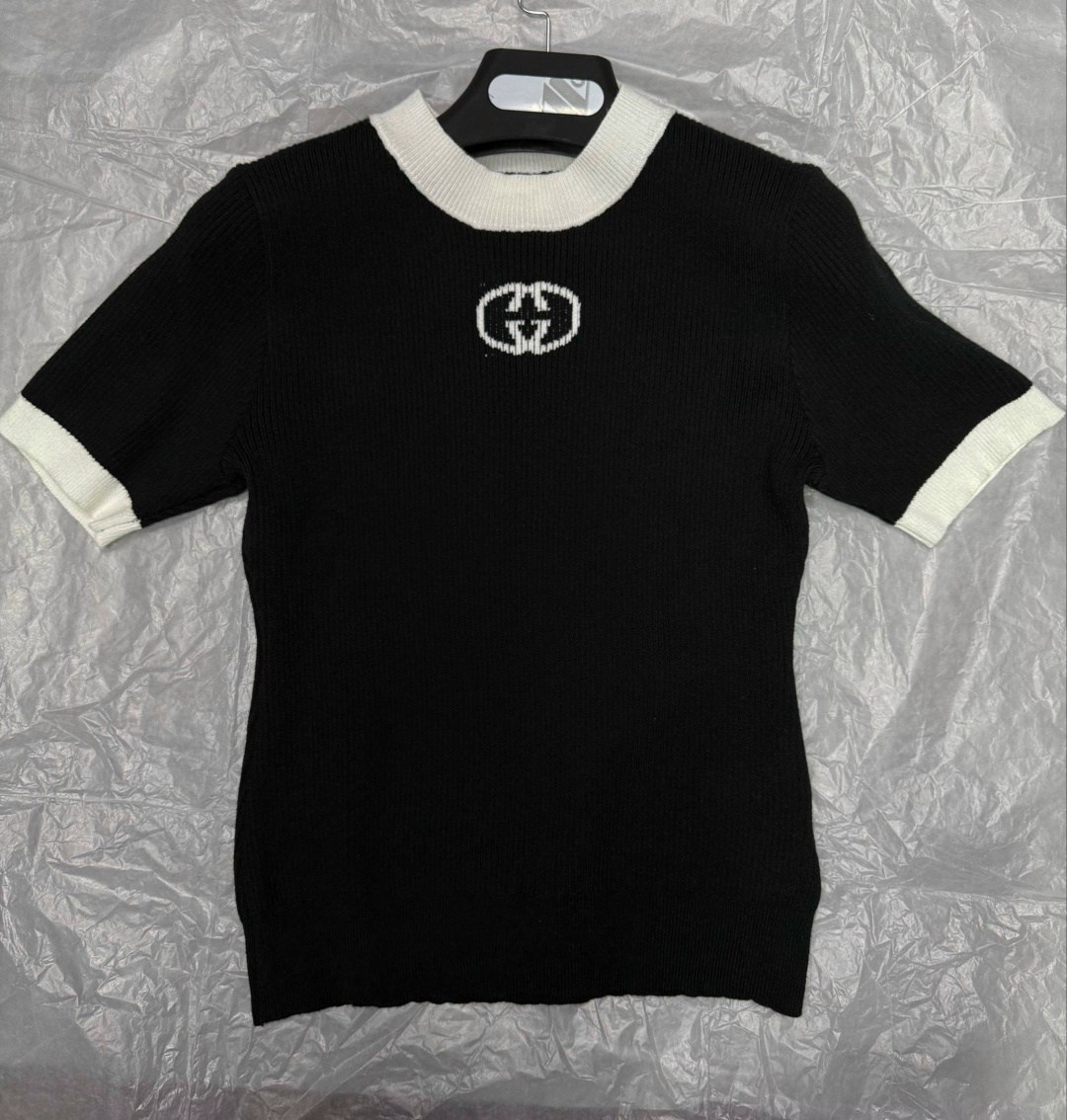 высокая мода,женская футболка,gucci black,футболка гуччи оверсайз