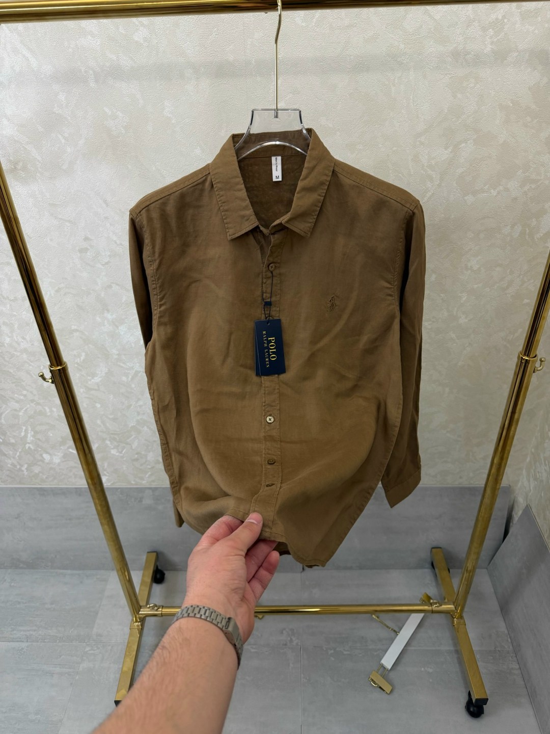 polo ralph lauren льняная рубашка, зеленый,рубашка polo ralph lauren,повседневная рубашка,рубашка мужская,рубашка