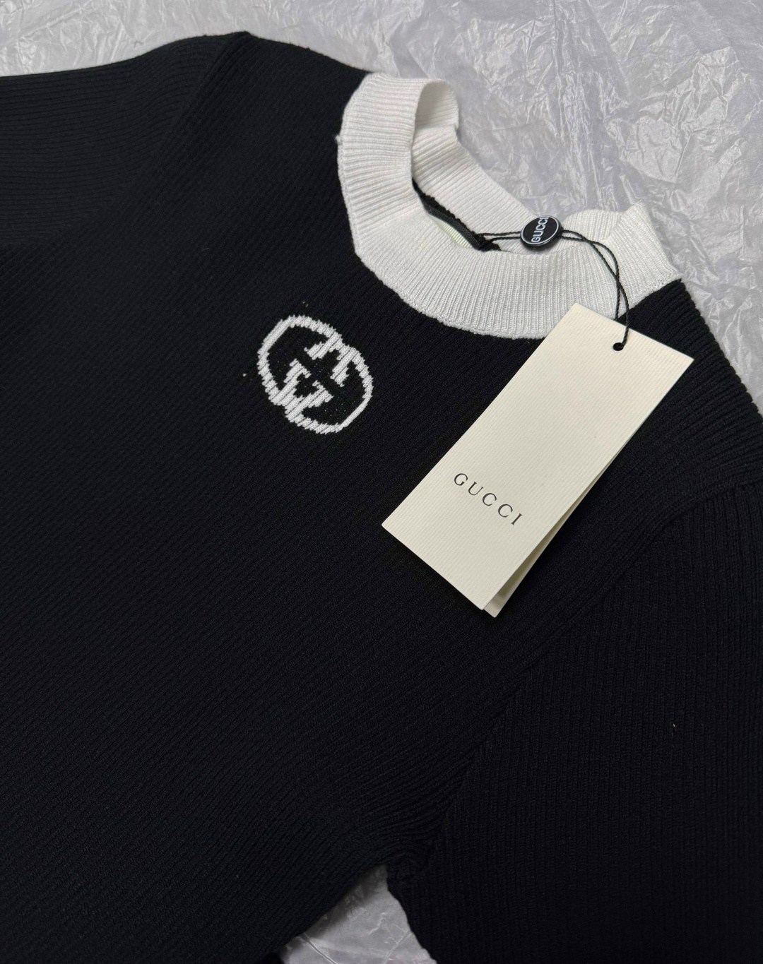 высокая мода,женская футболка,gucci black,футболка гуччи оверсайз