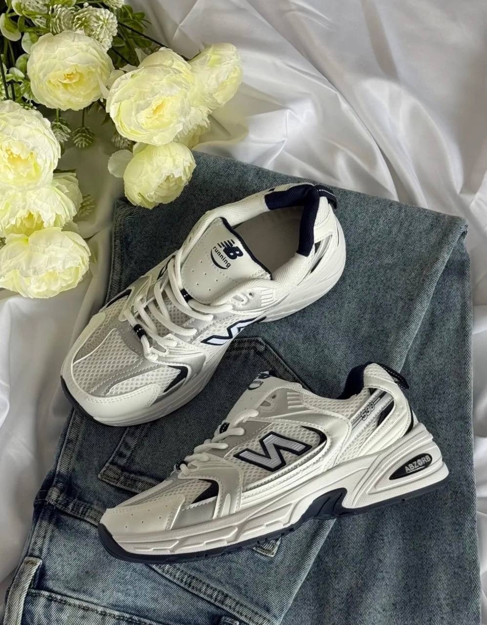 кроссовки new balance 530,кроссовки new balance,кроссовки женские,new balance 530 white silver navy,кроссовки new balance 530 silver lux