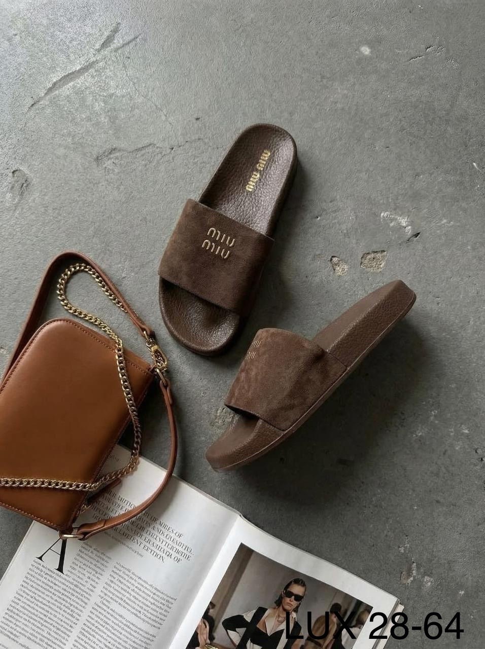 шлепанцы женские,,шлёпанцы miu miu,шлепанцы коричневые miu miu,шлепки miu miu