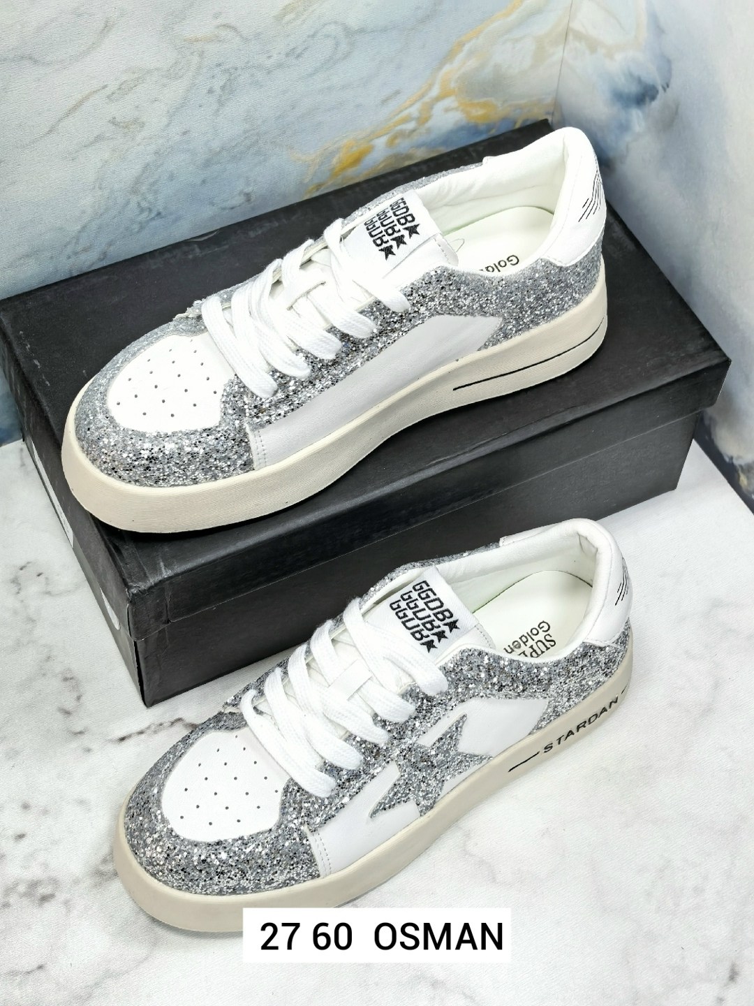 golden goose кеды hi star с блестками белый,,golden goose кеды с блестками,golden goose hi star glitter sneakers,кеды golden goose hi star glitter low-top