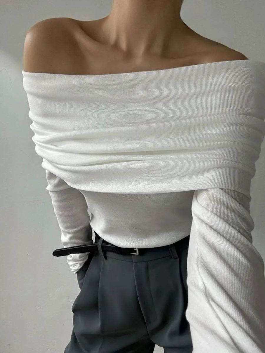 открытые плечи,кофта нарядная с открытыми плечами good_look,кофта с открытыми плечами,свитер с открытыми плечами,темпераментный свитер с одним плечом fulia