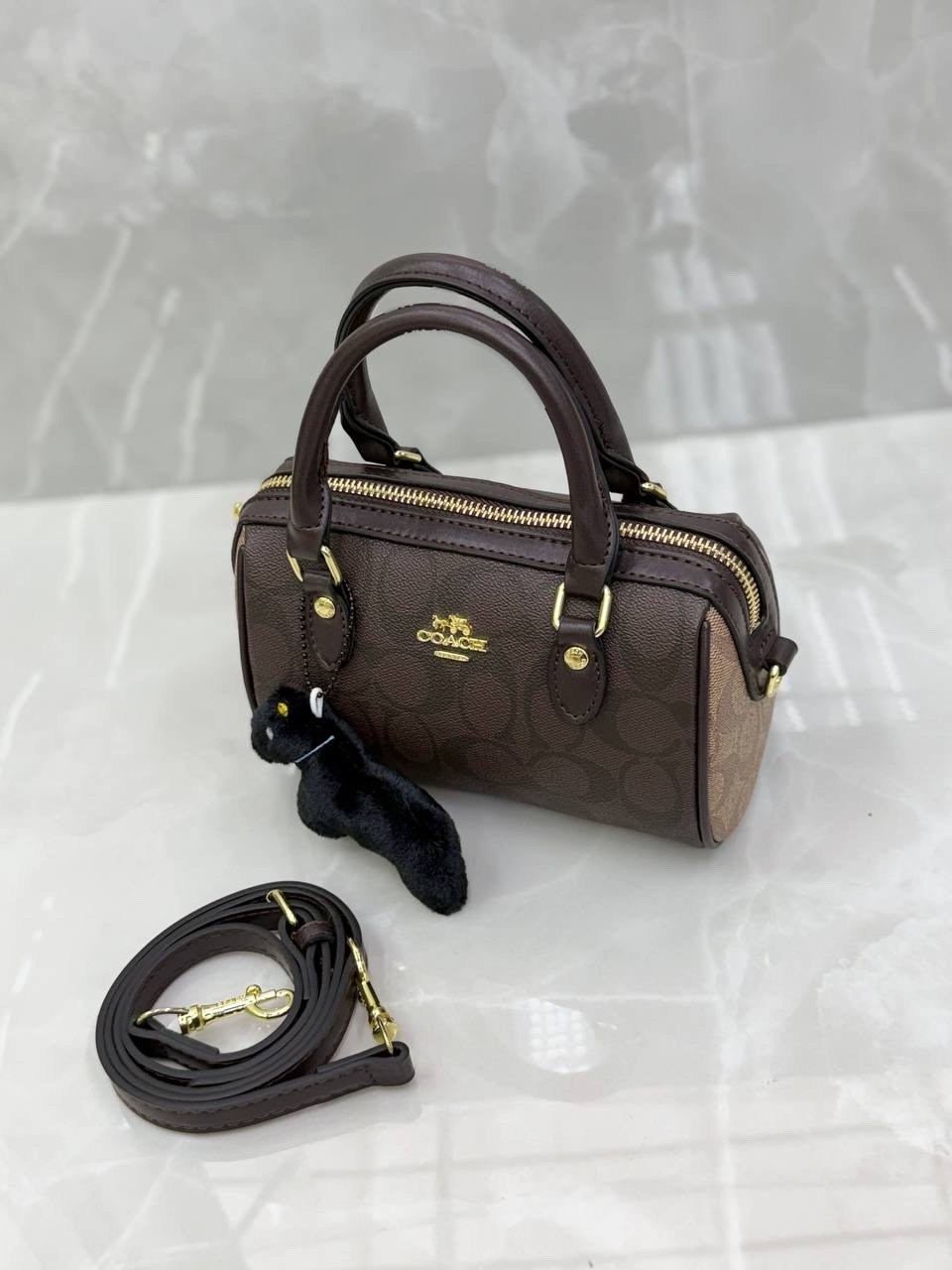 сумка женская coach,coach сумка,coach сумка rowan satchel in signature canvas,сумка coach коричневая,сумка