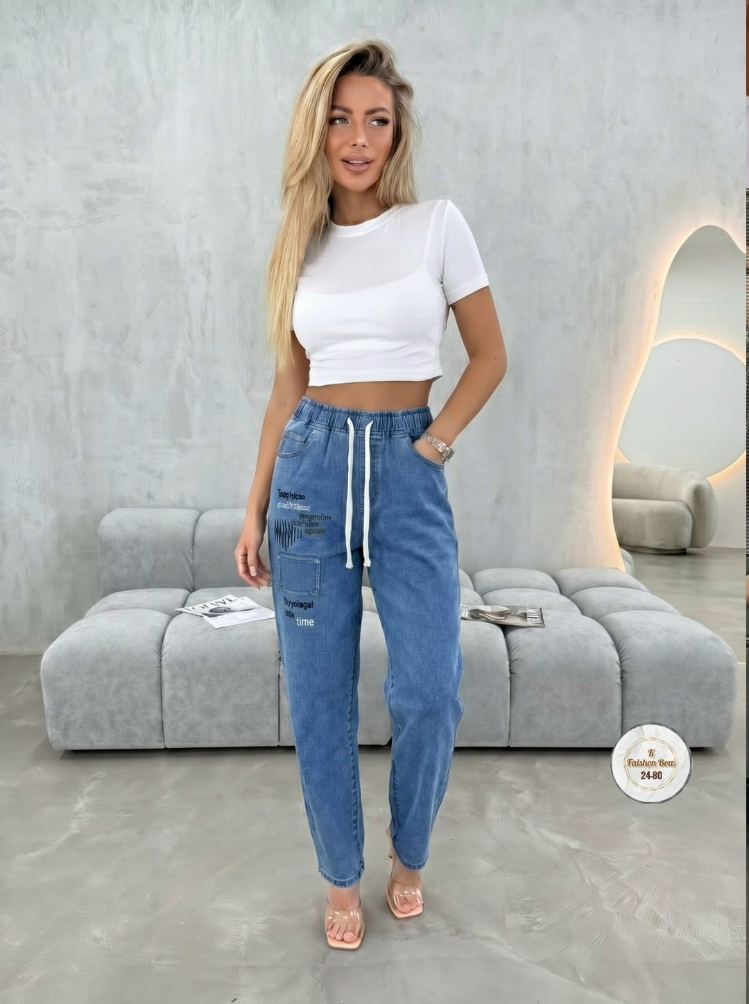женские джинсы,джинсы бананы с высокой посадкой lemibrand 86529416,джинсы модные,брюки джинсы,джинсы светлые