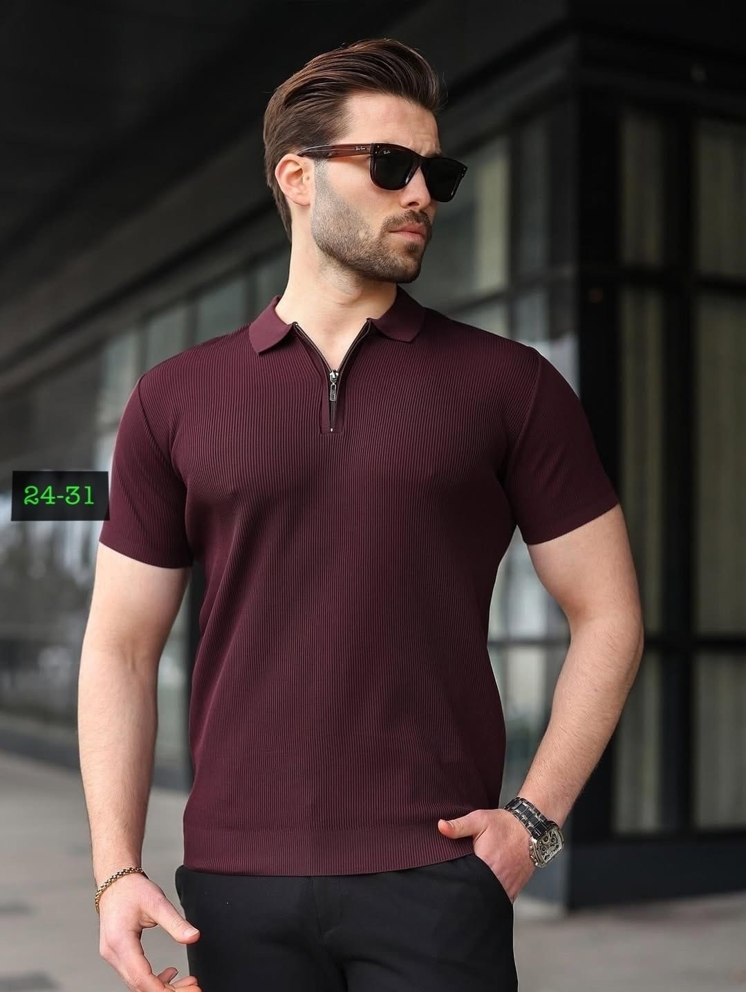мужская мода,трикотажная футболка,бордовый,polo yaka,футболка поло