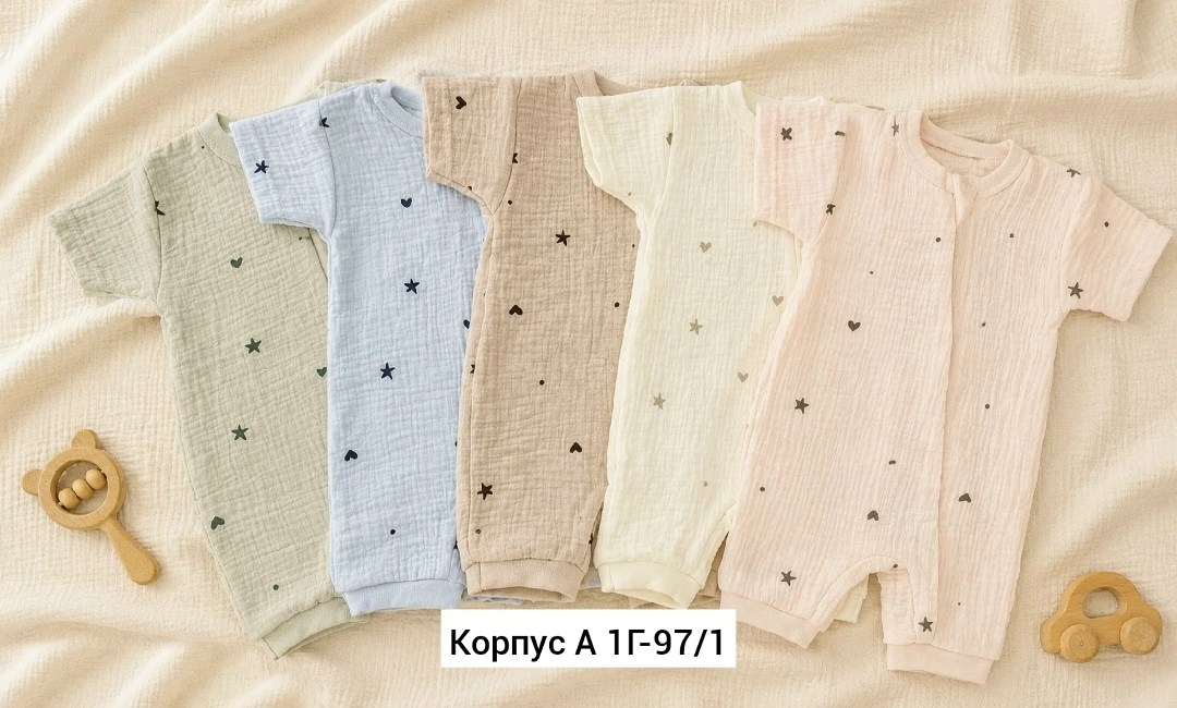 одежда для новорожденного,песочник муслиновый,комплект комбинезон, для новорожденных,одежда для малыша