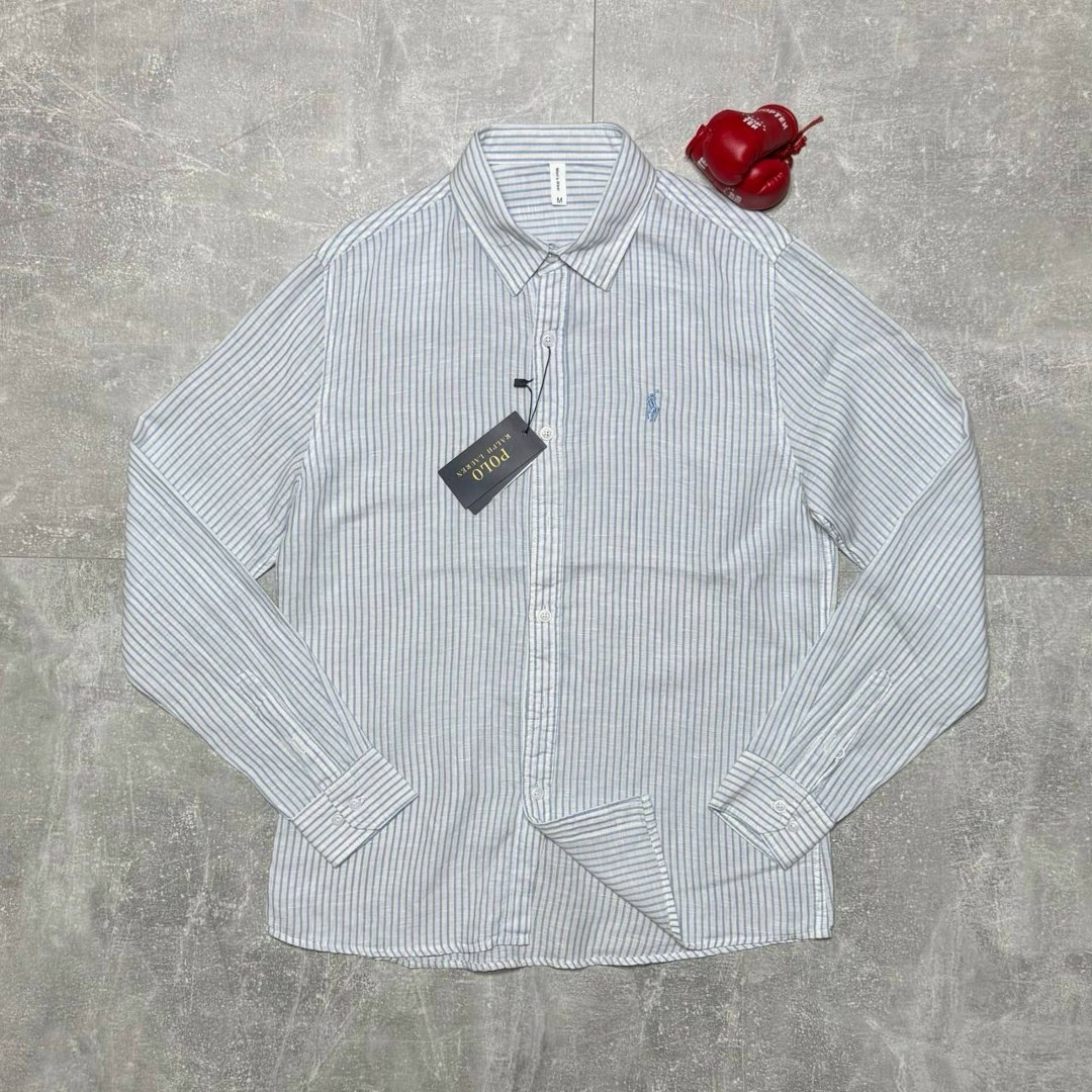рубашка polo ralph lauren,ralph lauren рубашка,льняная рубашка ральф лорен,голубая рубашка ральф лорен,повседневная рубашка