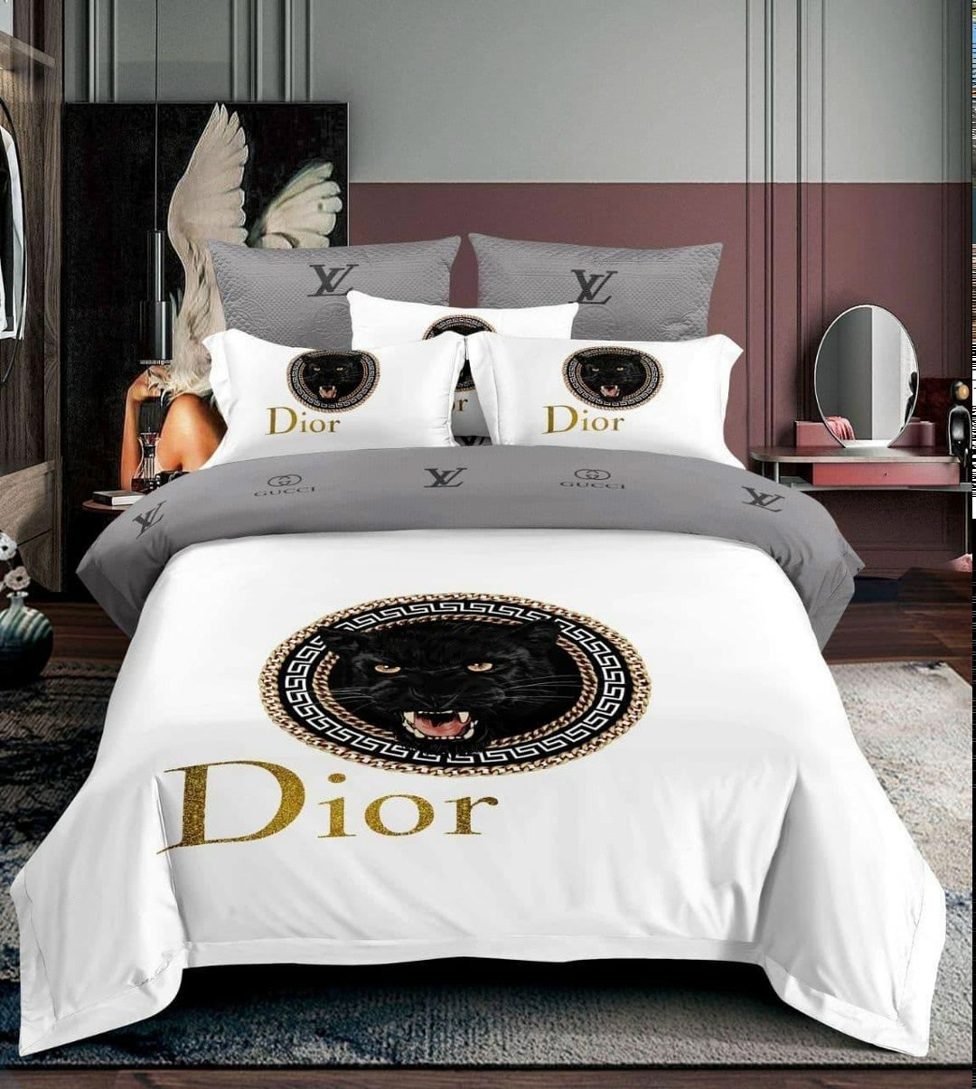 комплект постельного белья dior,комплект постельного белье евро,постельное белье евро брендовое,постельное белье евро диор,постельное белье диор