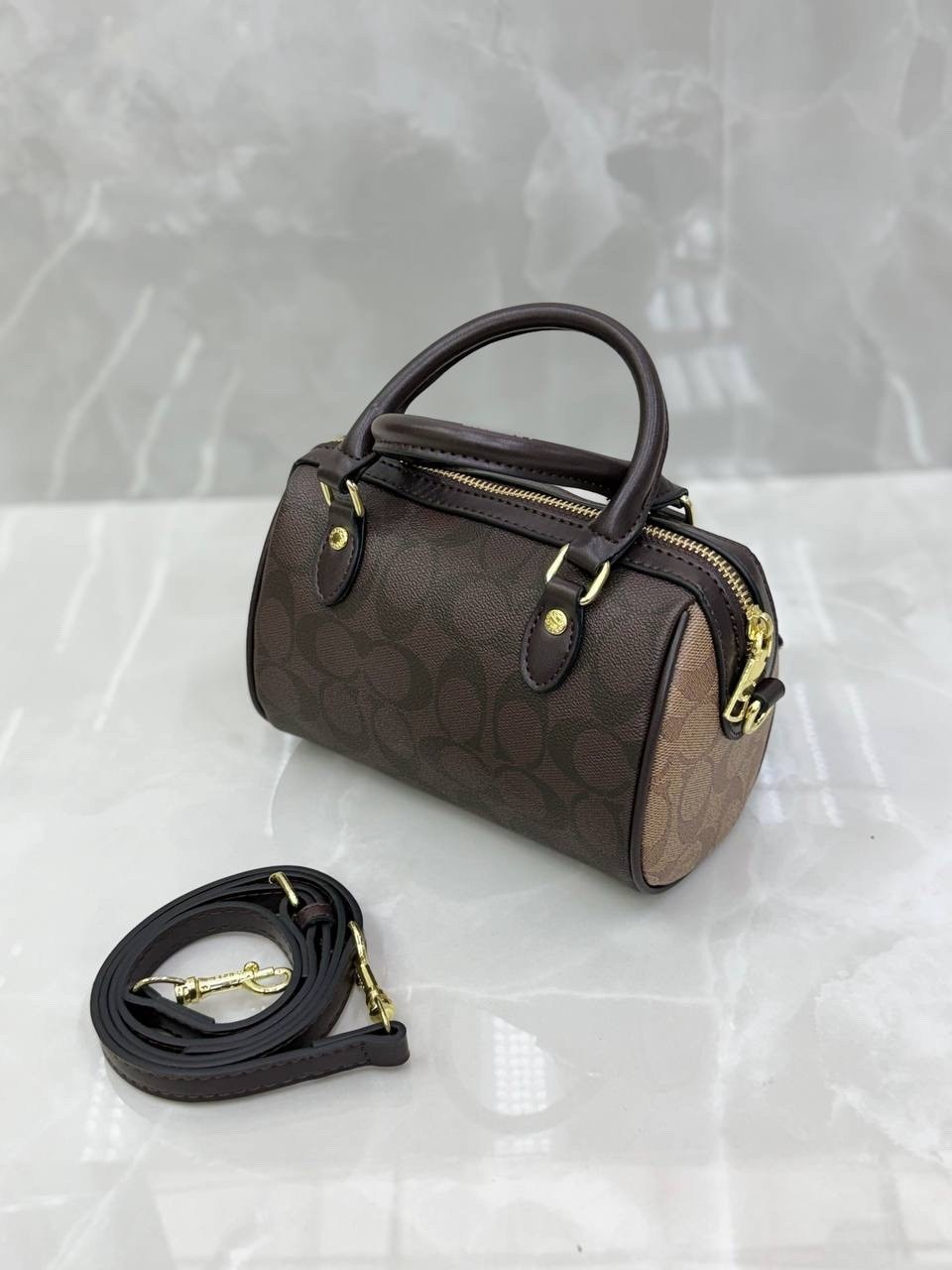 сумка женская coach,coach сумка,coach сумка rowan satchel in signature canvas,сумка coach коричневая,сумка
