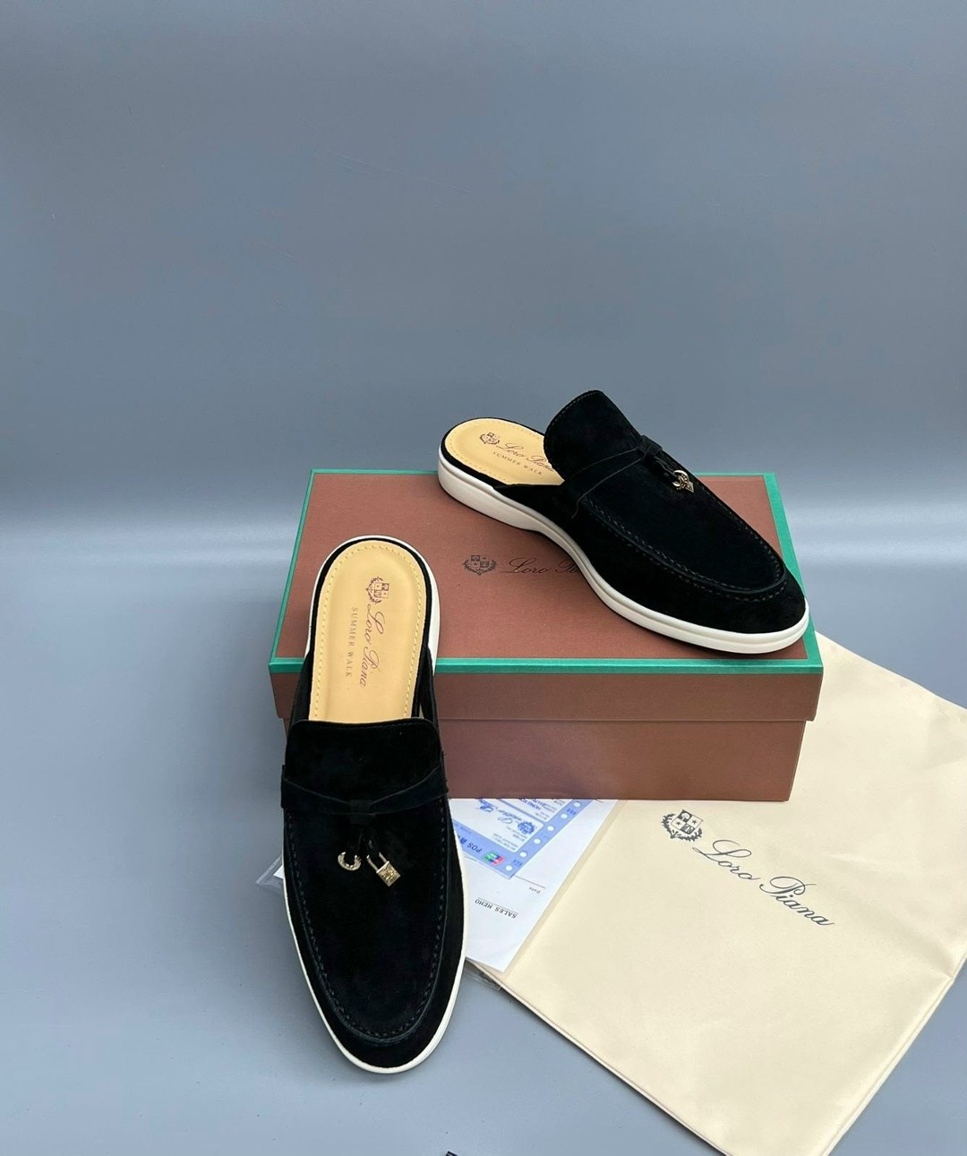 ,лоферы loro piana,мюли loro piana,мюли женские,замшевые лоферы