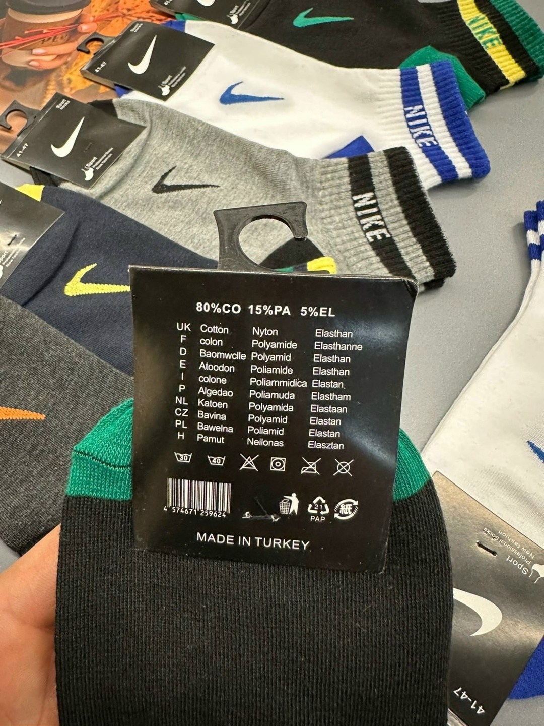 мужские носки,комплект носков мужских nike nop2_5 разноцветных 41-47,комплект носков nike,комплект носки мужские,носки nike мужские