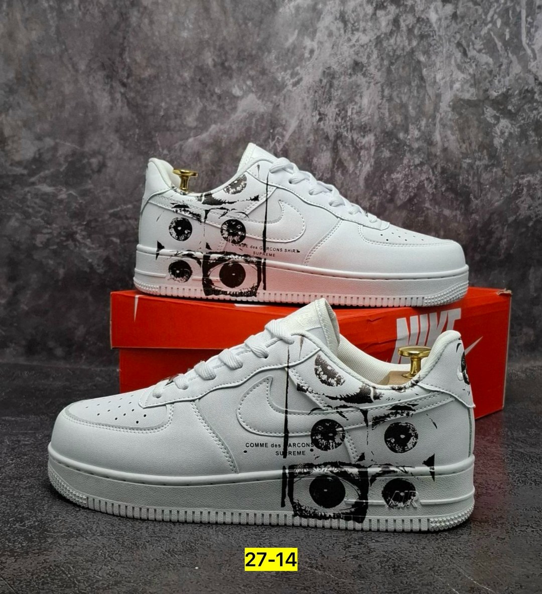 nike air force 1 cdg x supreme,кроссовки,кроссовки nike air force 1,кроссовки nike air force 1 supreme,модные мужские кроссовки
