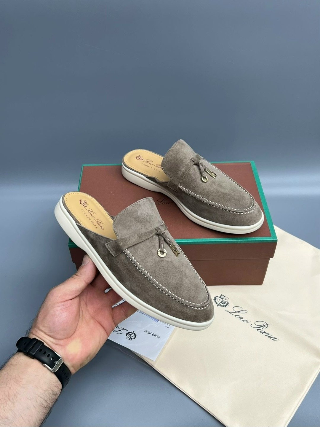 лоферы loro piana,,мюли loro piana,мюли лоро пиано женские,мюли замшевые