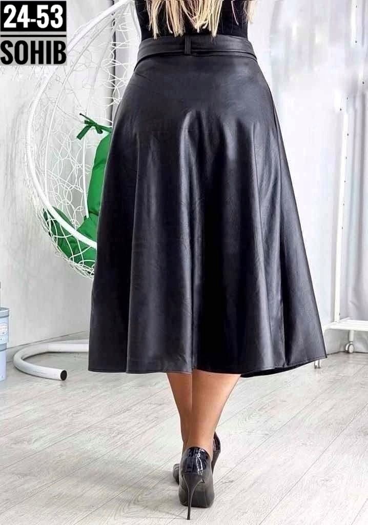 юбка женская,юбка полусолнце из экокожи с карманами и поясом chumakova fashion,модели юбки,юбка из экокожи,юбка из эко кожи