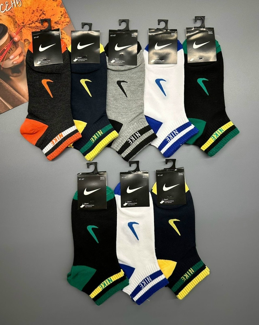 мужские носки,комплект носков мужских nike nop2_5 разноцветных 41-47,комплект носков nike,комплект носки мужские,носки nike мужские