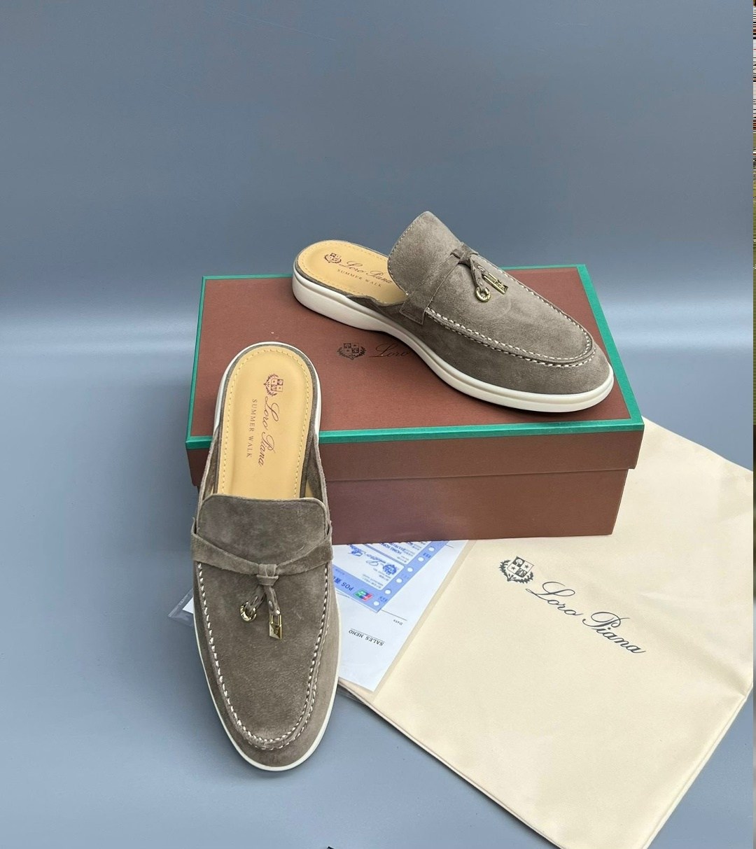 лоферы loro piana,,мюли loro piana,мюли лоро пиано женские,мюли замшевые