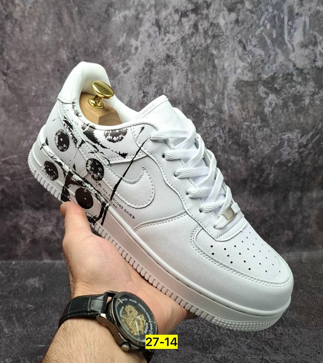 nike air force 1 cdg x supreme,кроссовки,кроссовки nike air force 1,кроссовки nike air force 1 supreme,модные мужские кроссовки