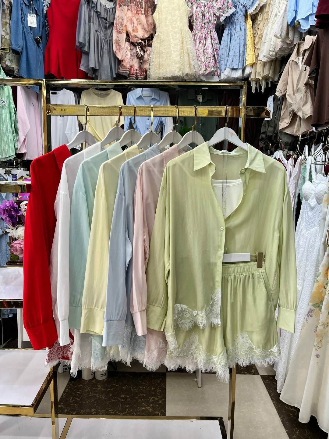 пижама домашняя с шортами и майкой шелковая sabo textile 304546954,пижама шелковая с шортами халатом домашняя sabo цвет красный,пижама шелковая с шортами халатом домашняя sabo,пижама женская,комплект