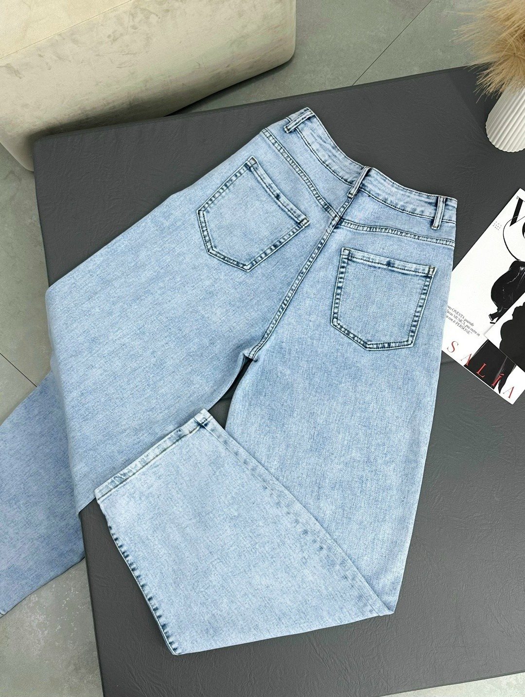 джинсы бананы с высокой посадкой lemibrand 86529416,джинсы широкие,джинсы бананы с высокой посадкой мом большие,женские джинсы,женские широкие джинсы