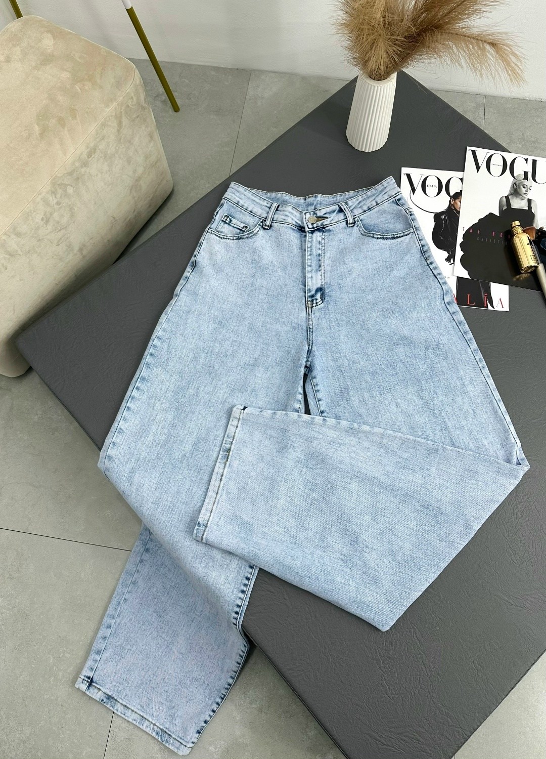 джинсы бананы с высокой посадкой lemibrand 86529416,джинсы широкие,джинсы бананы с высокой посадкой мом большие,женские джинсы,женские широкие джинсы