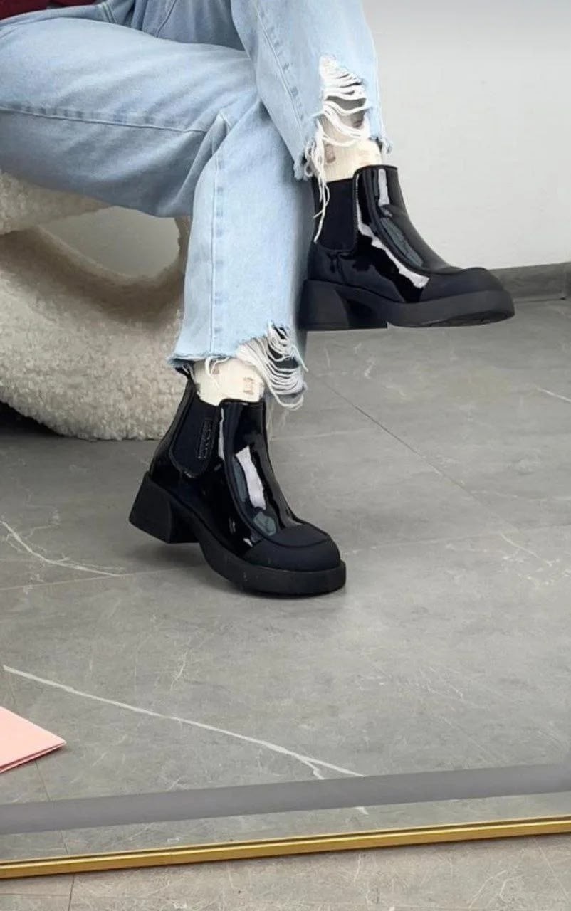 ,ботинки miu miu,ботинки женские черные,женские ботинки челси,ботинки челси