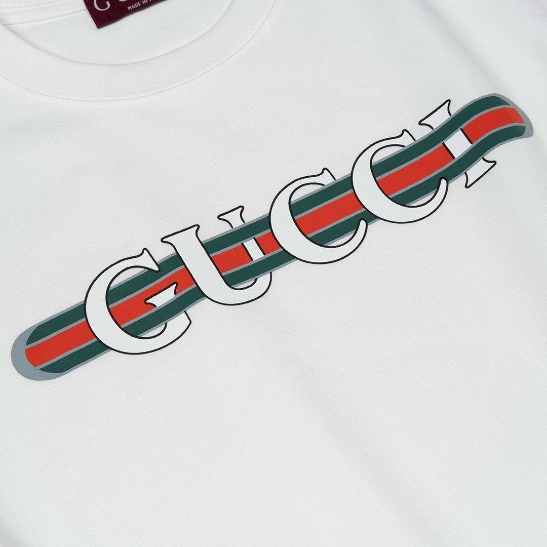 футболка из хлопкового джерси с логотипом gucci,gucci футболка,футболка из хлопкового джерси с логотипом,футболки гуччи,футболка с логотипом