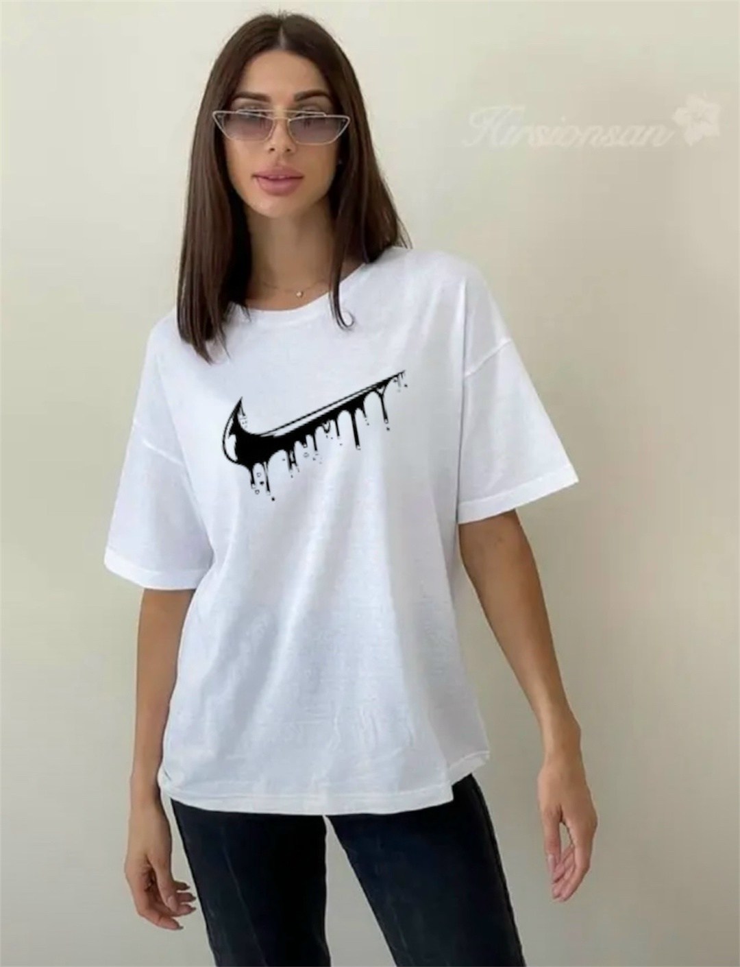 футболка найк женская оверсайз,футболки женская,футболки nike оверсайз,женская белая хлопковая футболка,футболка женская белая