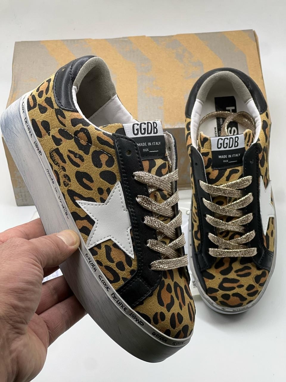 golden goose леопардовые,кеды golden goose,кеды golden goose 'superstar' leopard,,кожаные кеды superstar golden goose deluxe brand