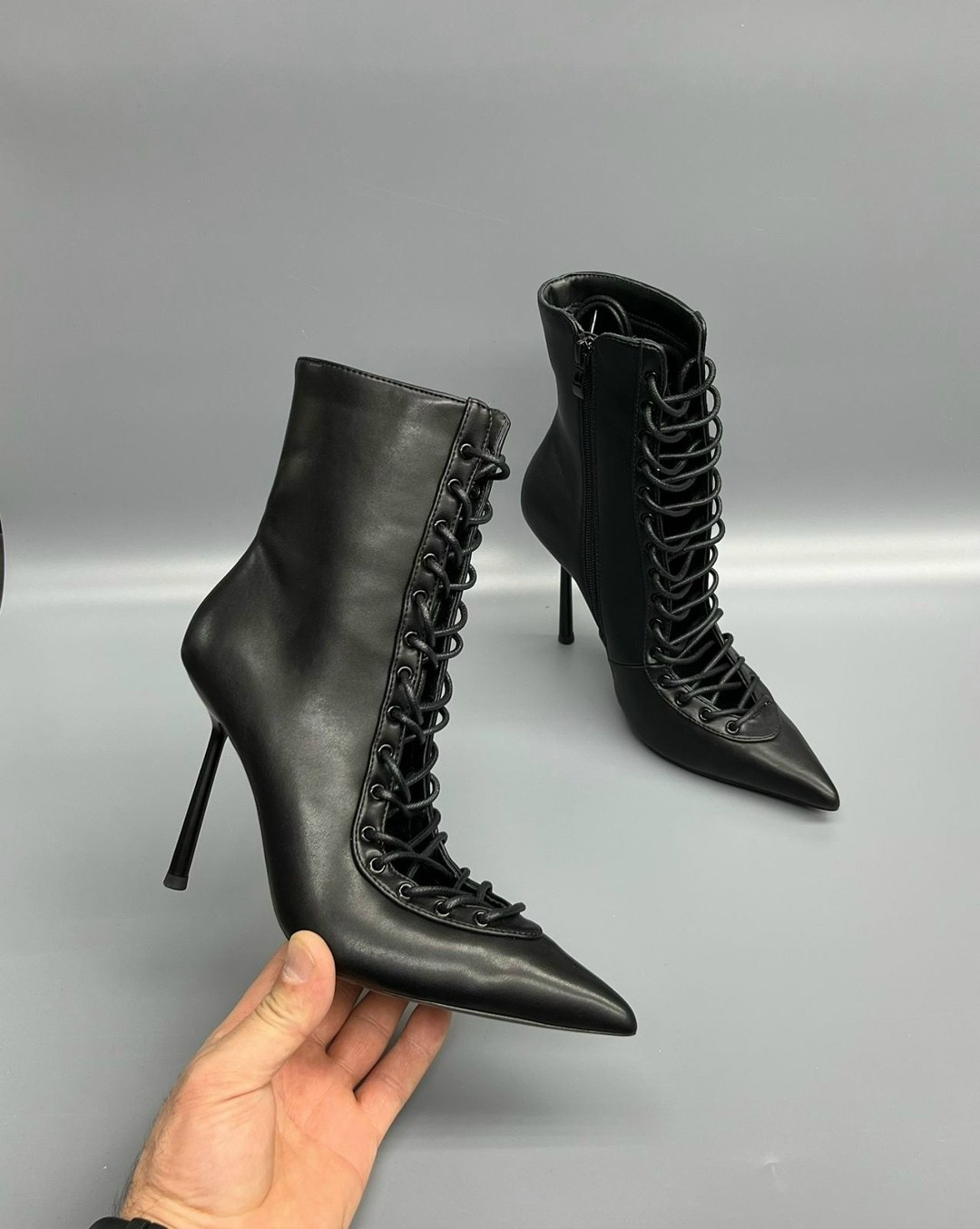 черные кожаные ботильоны jimmy choo,,женские ботильоны,кожаные ботильоны,женские сапоги