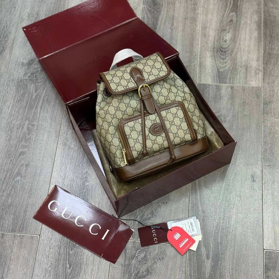 рюкзак gucci a123176 28/26/13 см коричнево-бежевый,рюкзак gucci,рюкзак женский gucci,рюкзак женский гуччи,рюкзак гуччи