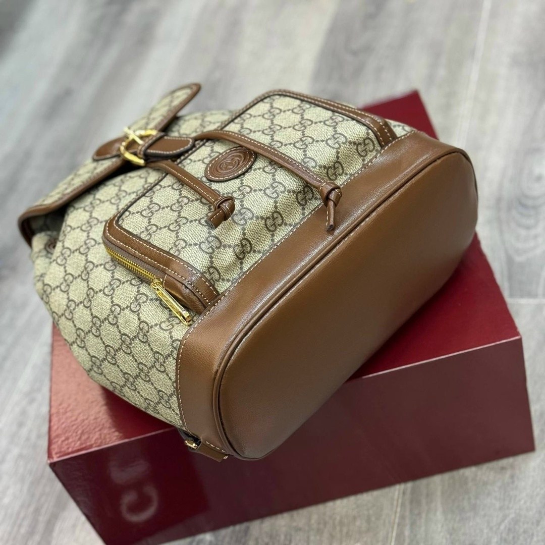 рюкзак gucci a123176 28/26/13 см коричнево-бежевый,рюкзак gucci,рюкзак женский gucci,рюкзак женский гуччи,рюкзак гуччи