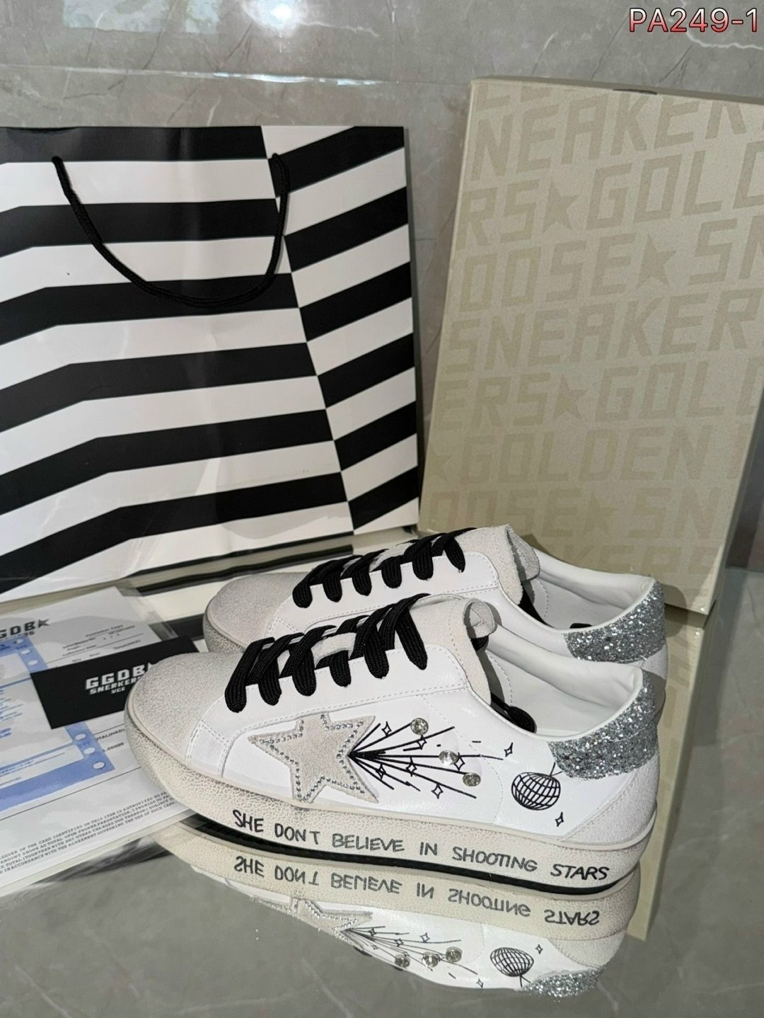,golden goose sneakers hi star in camoscio colore nero argento,кроссовки golden goose hi star,golden goose кеды,женские кроссовки