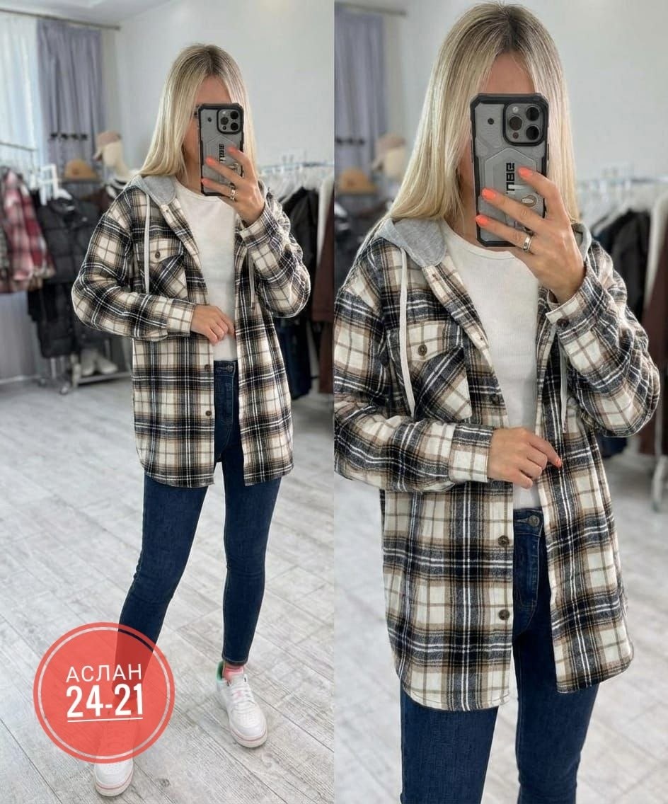 рубашка с капюшоном,рубашка женская,рубашка в клетку с капюшоном,рубашка женская теплая,рубашка теплая