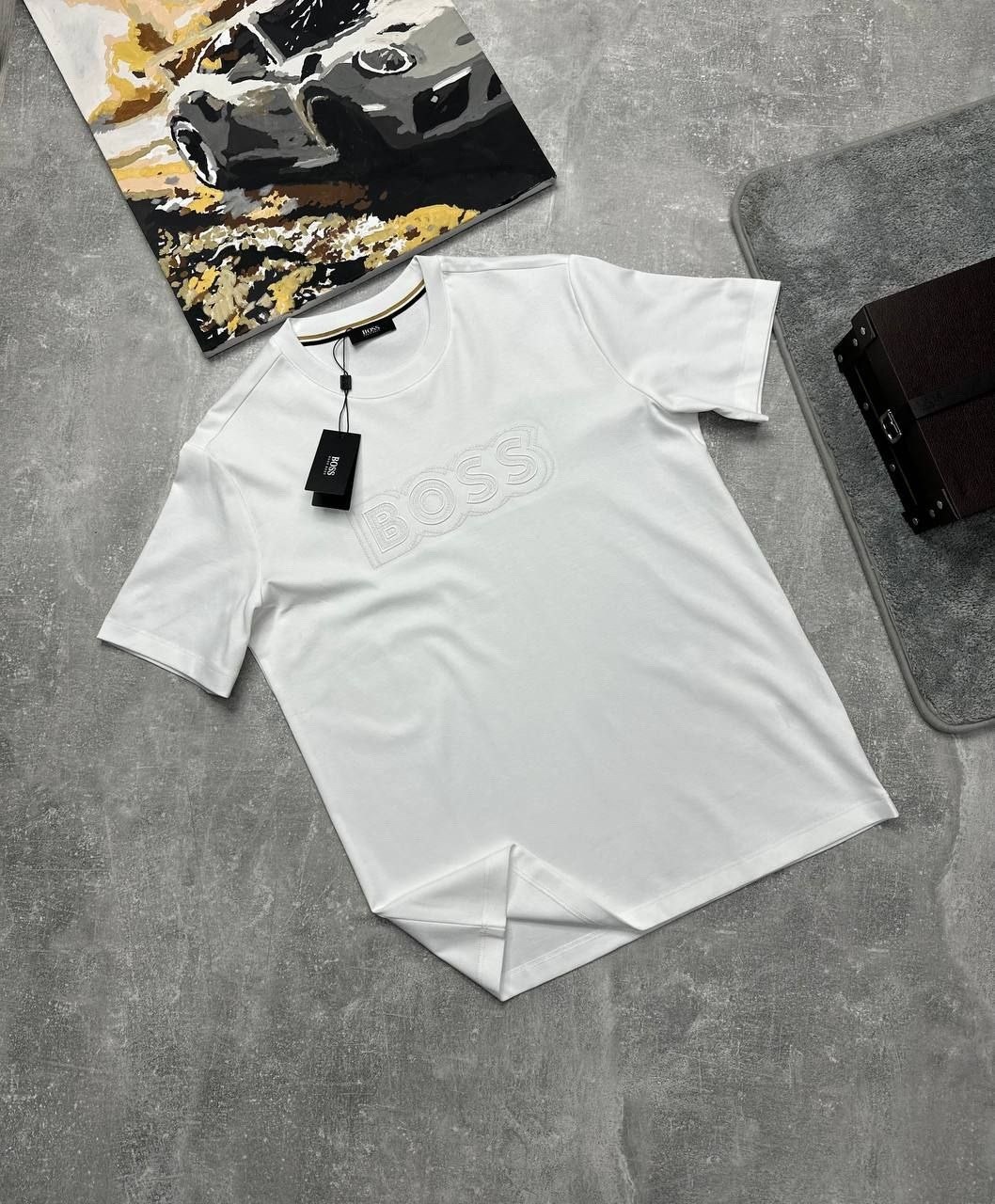 футболка мужская,мужские футболки hugo boss,футболки для мужчин,футболки брендовые,мужская белая футболка