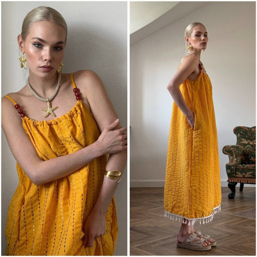 летние сарафаны,сарафан,женский летний сарафан,сарафан fashion,желтый сарафан