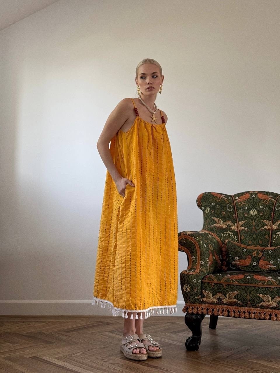 летние сарафаны,сарафан,женский летний сарафан,сарафан fashion,желтый сарафан