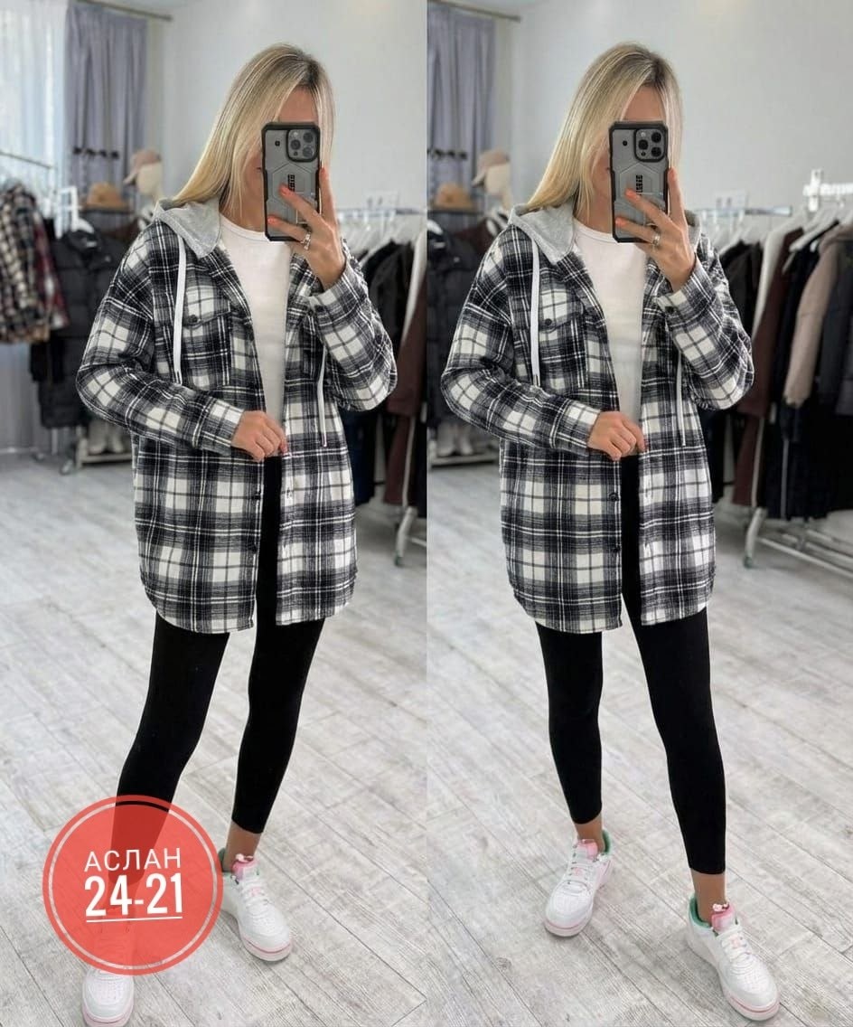 рубашка с капюшоном,рубашка женская,рубашка в клетку с капюшоном,рубашка женская теплая,рубашка теплая