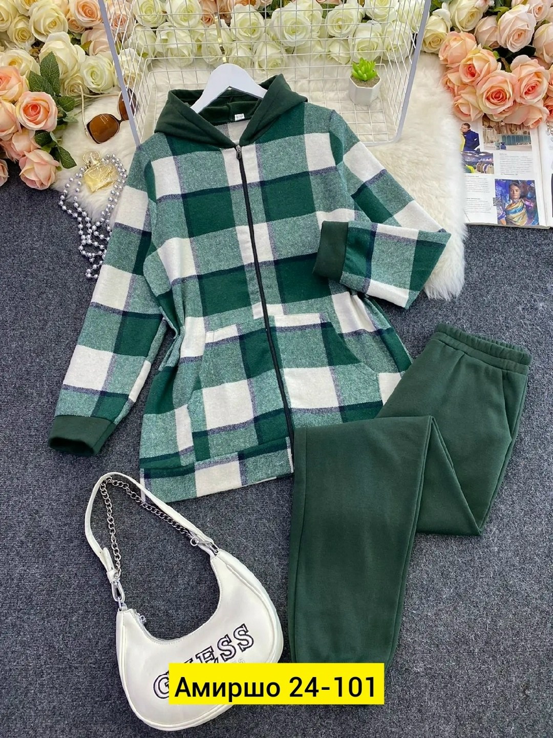 костюм женский,рубашка оверсайз теплая в клетку удлиненная amy store,теплый костюм,женский костюм на флисе,костюм женский ткань кашемир на флисе