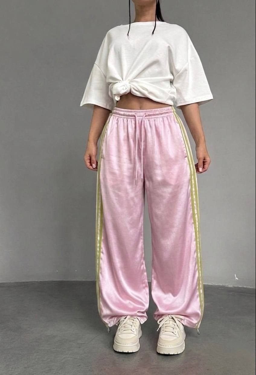 спортивный брюки,свободные брюки,женские спортивные брюки,широкие брюки,брюки с полоской