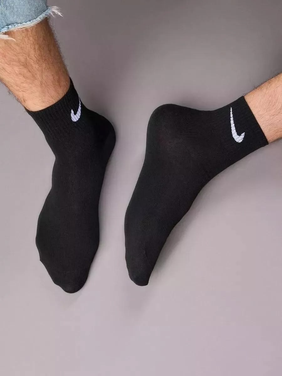 мужские носки nike 41-47 набор 10 пар,мужские носки nike,носки мужские набор из 10 пар,носки найк короткие,комплект носки мужские