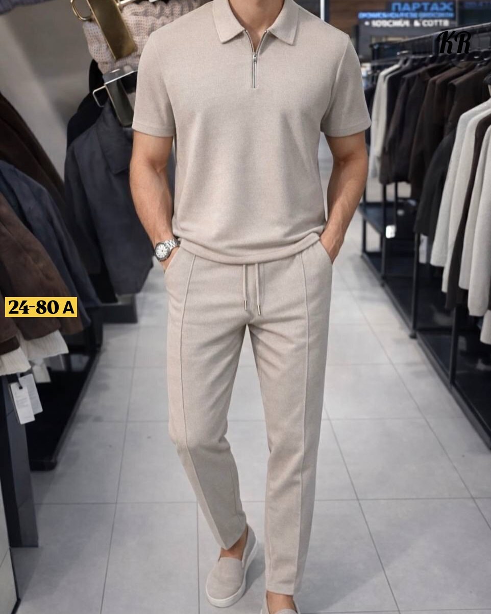 костюм брючный с поло футболкой martin wear 420739162,мужские спортивные костюмы,костюм летний мужской,мужская мода,стильный костюм мужской