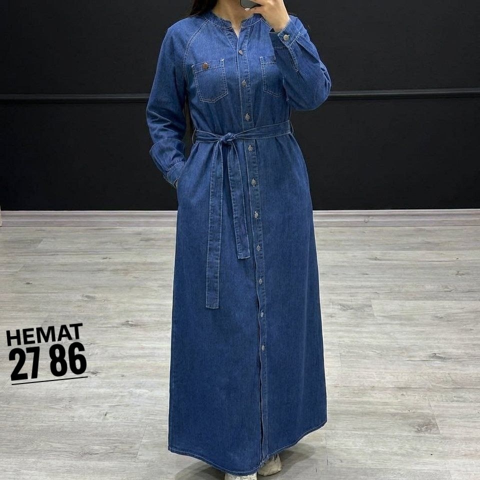 платье рубашка джинсовое длинное офисное макси в пол aisha collection,джинсовая платье,платье джинсовое женское,стильное джинсовое платье,платье джинсовое длинное