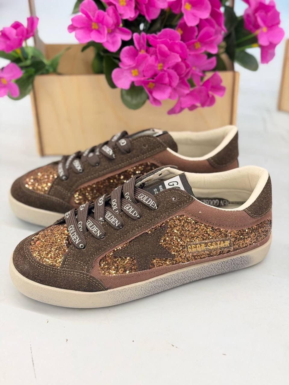 ,golden goose кеды блестящие черные,golden goose кеды glitter,golden goose кеды черные,кеды golden goose