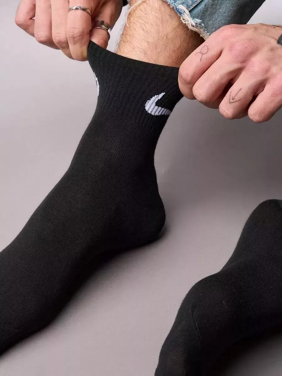 мужские носки nike 41-47 набор 10 пар,мужские носки nike,носки мужские набор из 10 пар,носки найк короткие,комплект носки мужские