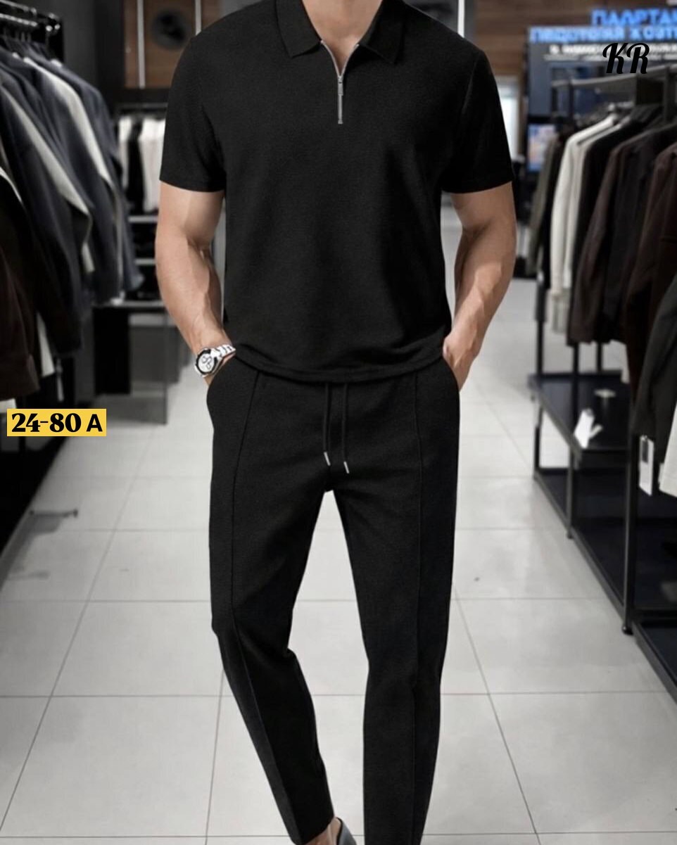 костюм брючный с поло футболкой martin wear 420739162,мужские спортивные костюмы,костюм летний мужской,мужская мода,стильный костюм мужской
