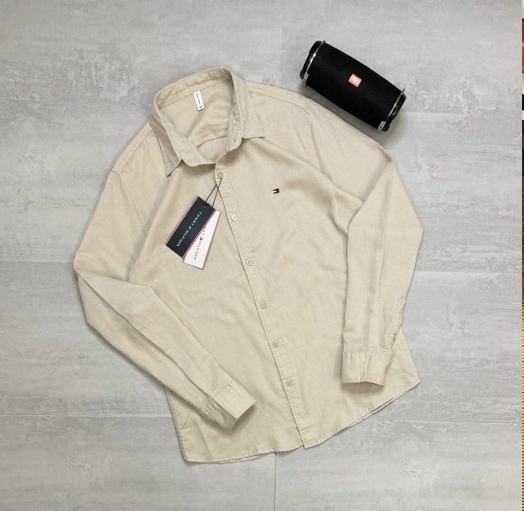 рубашка tommy hilfiger,рубашка tommy hilfiger рубашка,рубашка бежевая,мужская рубашка tommy hilfiger,рубашка повседневная