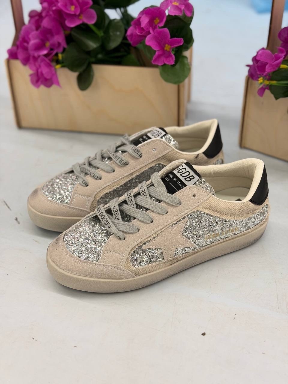 ,golden goose кеды блестящие черные,golden goose кеды glitter,golden goose кеды черные,кеды golden goose