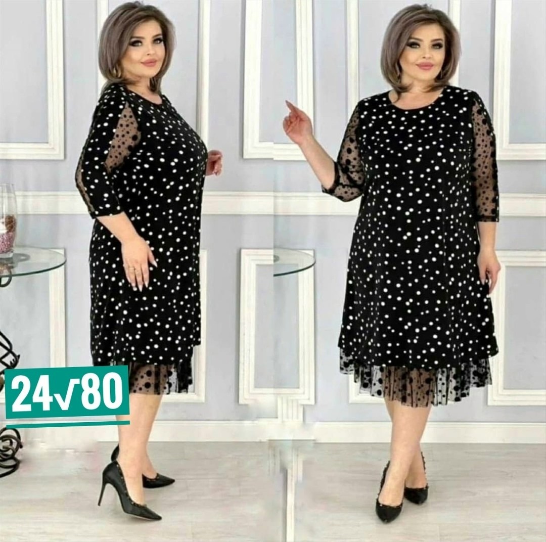 вечернее платье больших размеров нарядное в горошек saliya brand,женские платья больших размеров,платье больших размеров нарядное в горошек,платье нарядное,платье больших размеров праздничное