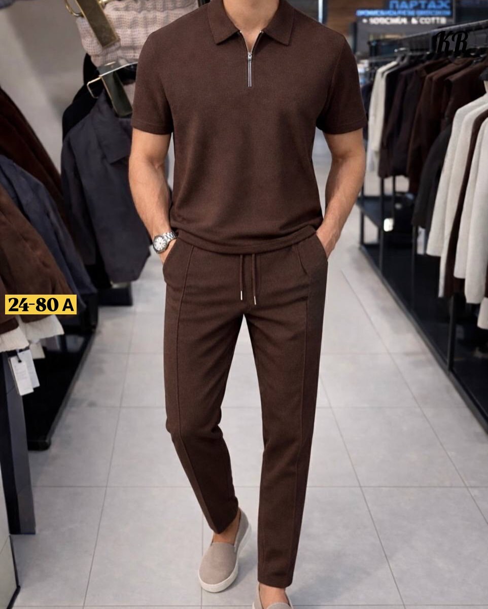 костюм брючный с поло футболкой martin wear 420739162,мужские спортивные костюмы,костюм летний мужской,мужская мода,стильный костюм мужской